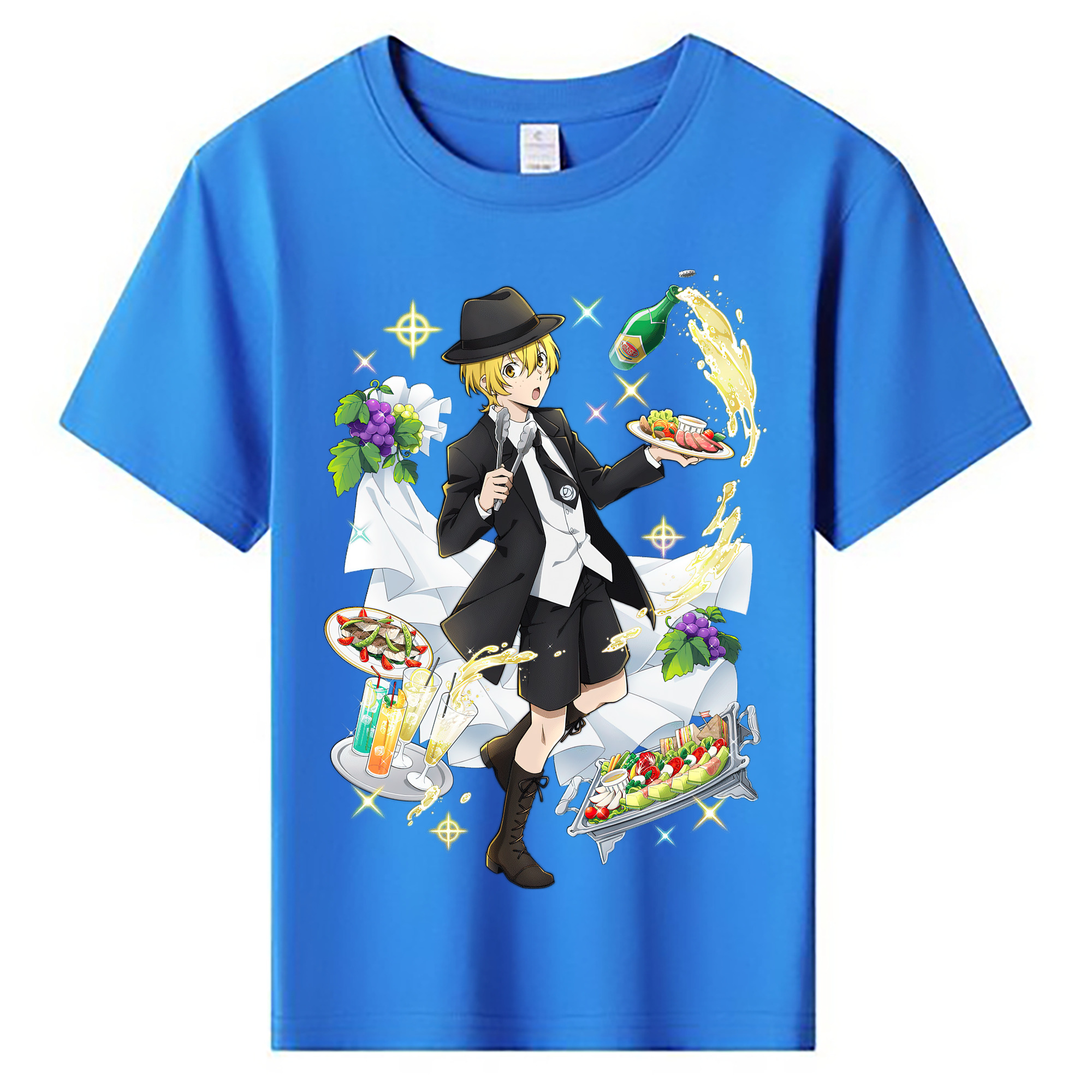 （画像用） 文豪ストレイドッグス Bungo Stray Dogs 綿100％キッズTシャツ（フロントプリント）